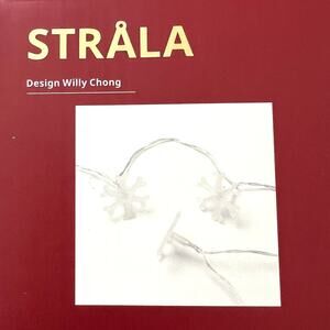 IKEA STRALA LED String Light with 12 lights, Battery Operated, Snowflake